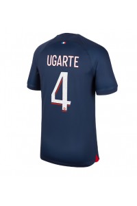 Paris Saint-Germain Manuel Ugarte #4 Jalkapallovaatteet Kotipaita 2023-24 Lyhythihainen
